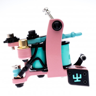 Fine Liner Pro Bubble Gum Pink Blue Tattoo Machine | Vlad Blad